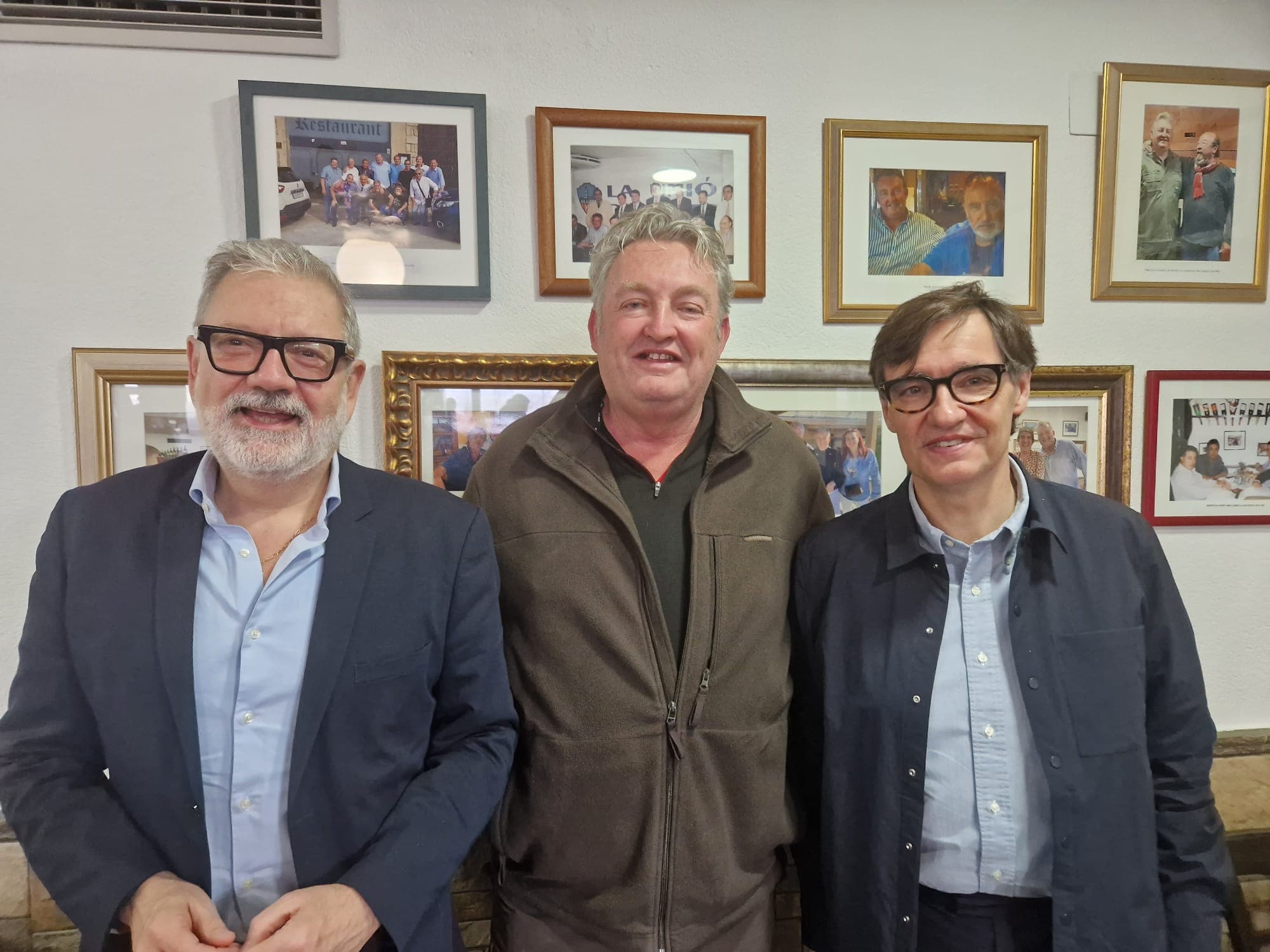 L'Alcalde de Lleida i el President de la Generalitat al restaurant Cal Benito de Lleida