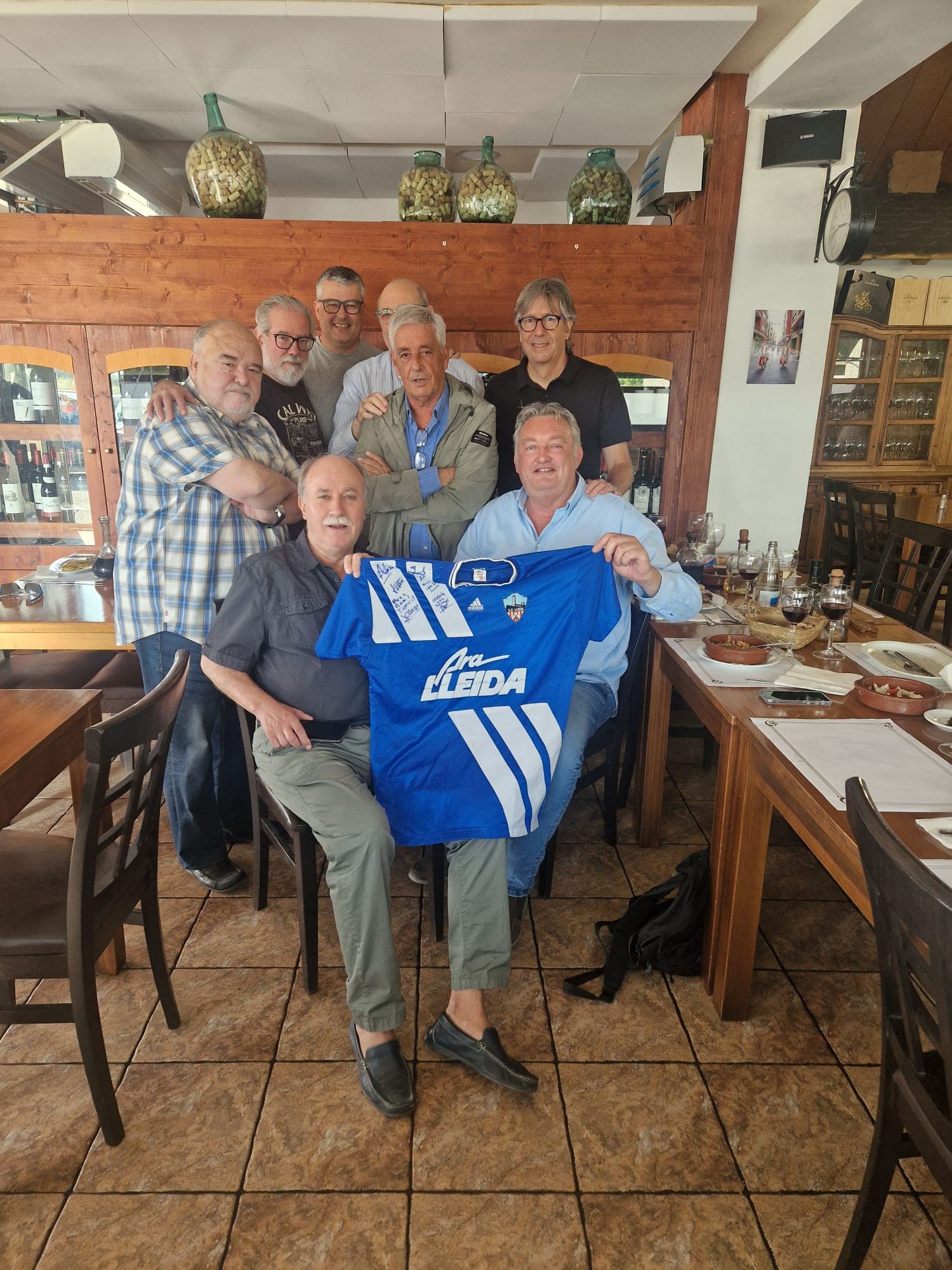 Periodistes esportius de Lleida al restaurant Cal Benito