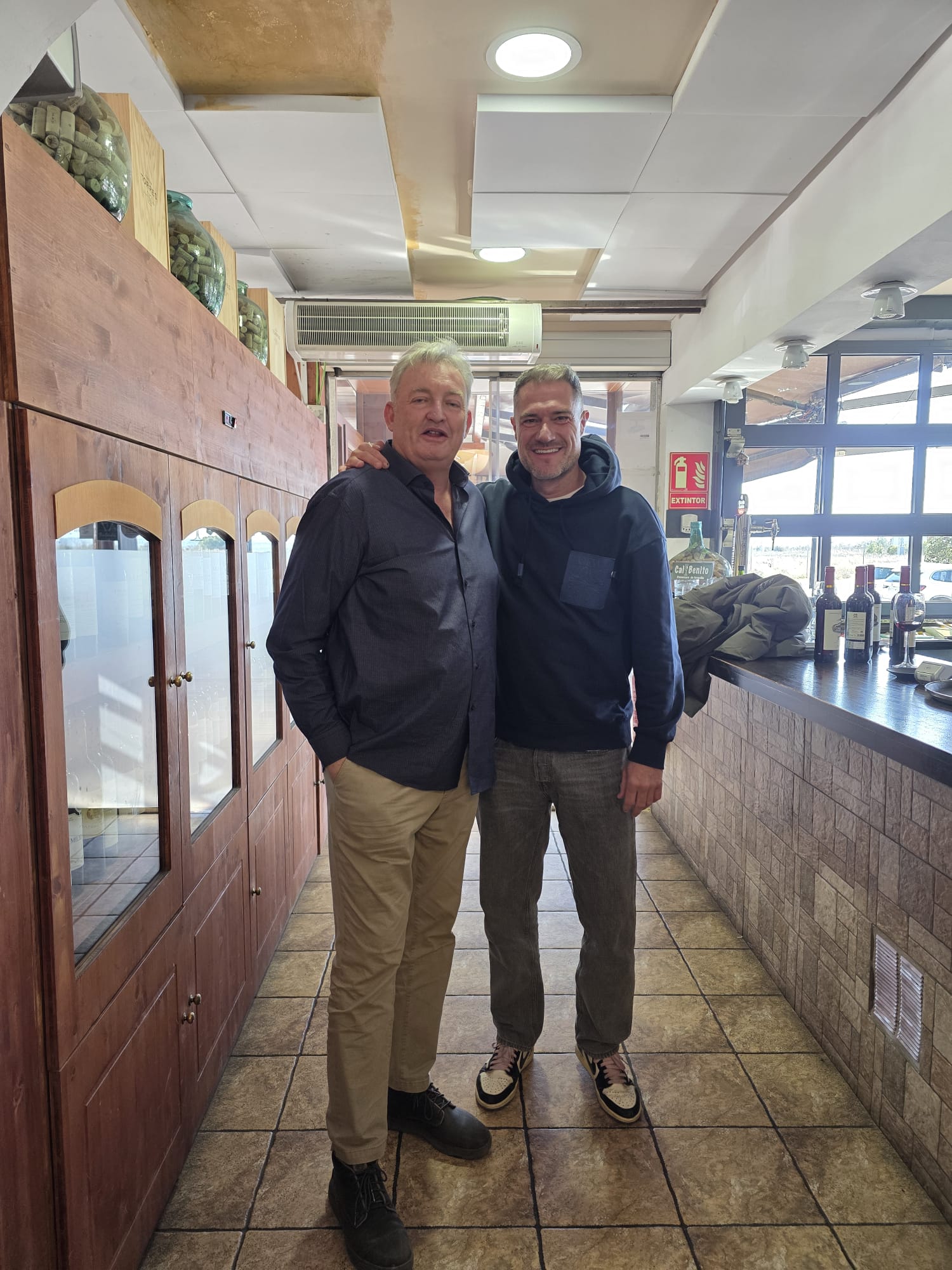 Lluís Camí amb amics a Cal Benito